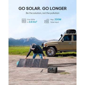 BLUETTI EB70S Portable Power Station - 716Wh LiFePO4 Battery & 800W Inverter, Ideal for Off-Grid and Emergency Use