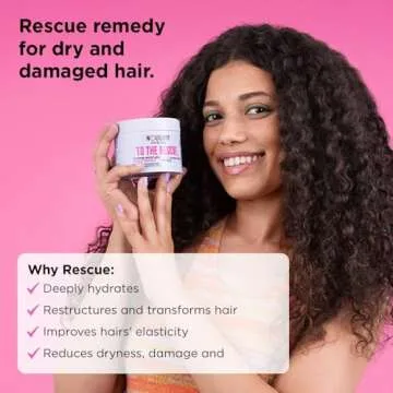 Noughty 97% Natural To The Rescue Treatment Mask, Hydrating Formula for Dry, Frizzy and Damaged Hair, with Sweet Almond and Black Oat, Sulphate Free Vegan Haircare 300ml