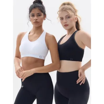 High Support FITTIN Racerback Sports Bras, 4-Pack