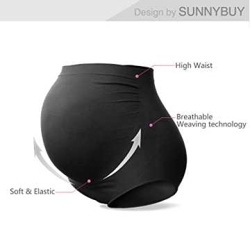 SUNNYBUY Maternity High Waist Seamless Soft Hipster Panties