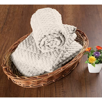 Terry Kitchen Towel 16" x 26", 100% Cotton Quick Dry Kitchen Tea Towels, Bar Towels, Super Soft and Absorbent Dish Towels for Kitchen, 6-Pack, Ivory