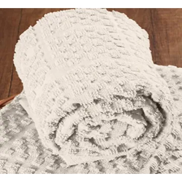 Terry Kitchen Towel 16" x 26", 100% Cotton Quick Dry Kitchen Tea Towels, Bar Towels, Super Soft and Absorbent Dish Towels for Kitchen, 6-Pack, Ivory