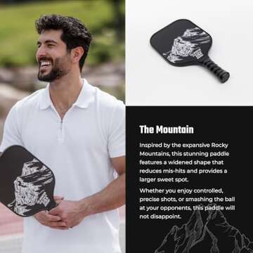 Bison Paddles: Carbon Graphite Pickleball Paddles - Lightweight Pickleball Rackets | Honeycomb Compo...