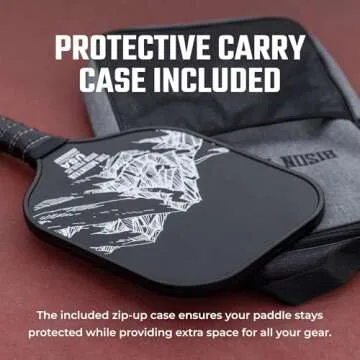 Bison Paddles: Carbon Graphite Pickleball Paddles - Lightweight Pickleball Rackets | Honeycomb Composite Core Improves Pickle Ball Placement and Increases Power | Durable Unibody Construction