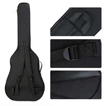 41 Inch Padded Guitar Backpack with Adjustable Straps