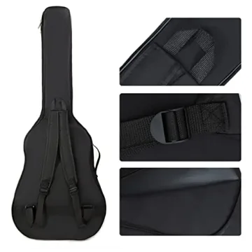 41 Inch Padded Guitar Backpack with Adjustable Straps