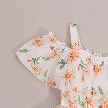 HUIJZG Toddler Little Girl 's Summer Sleeveless Dress A-line Princess Dress Holiday Dress Beach Sundress