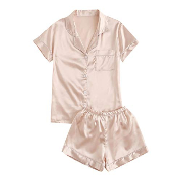 Elite Comfort SweatyRocks Women's Satin Pajama Set