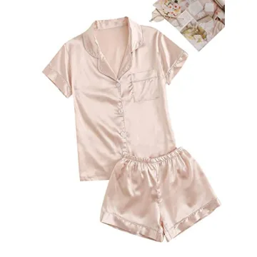 Elite Comfort SweatyRocks Women's Satin Pajama Set