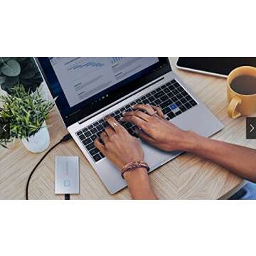 SAMSUNG SSD T7 Portable External Solid State Drive 500GB, USB 3.2 Gen 2, Reliable Storage for Gaming...