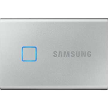 SAMSUNG SSD T7 Portable External Solid State Drive 500GB, USB 3.2 Gen 2, Reliable Storage for Gaming, Students, Professionals, MU-PC500T/AM, Silver