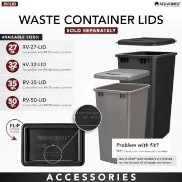Rev-A-Shelf 35 Qt Pull-Out Trash Can for Cabinets