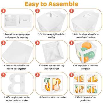 138pcs Little Cutie Baby Shower Balloon Boxes Decorations, Baby Block with Letters Orange Balloon Garland Kit A Little Cutie is On The Way Banner Willow Leaves for Fruit 1st Birthday Party Decorations