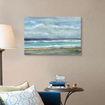 Seashore Canvas Art by Silvia Vassileva for Home Decor