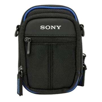 Sony LCSCSJ Soft Carrying Case for Sony S, W, T, and N Series Digital Cameras , Black