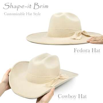 Keilin Cowgirl Hat - Customizable Felt Western Hat