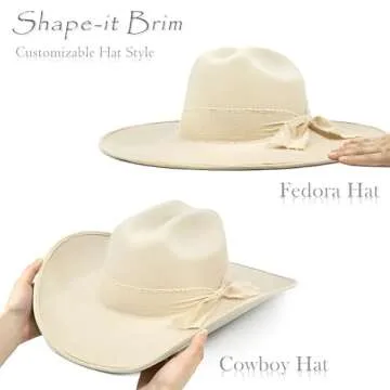 Keilin Cowgirl Hat - Customizable Felt Western Hat