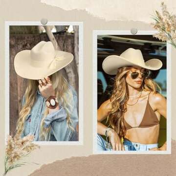 Keilin Cowgirl Hat - Customizable Felt Western Hat