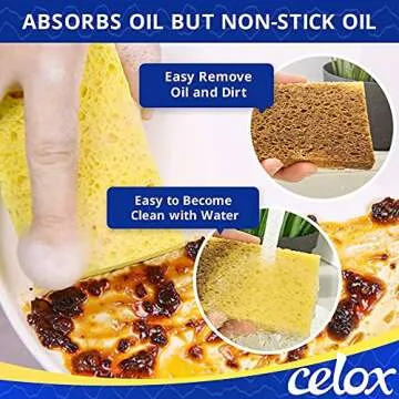 CELOX Durable Kitchen Sponges - Eco-Friendly Cleaning