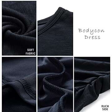 BTFBM Women's Summer Casual Beach Ruched Dress