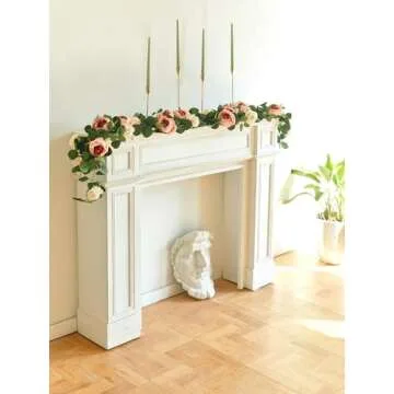 MISSPIN Vintage Artificial Flower Garland for Event Decor