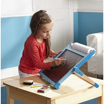 Melissa & Doug Double-Sided Magnetic Tabletop Easel