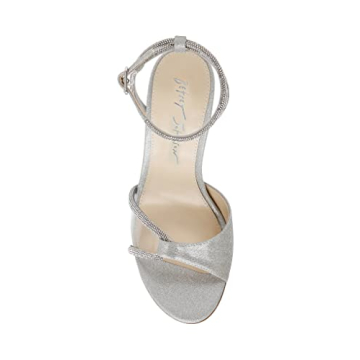 Betsey Johnson Silver Vera Heeled Sandal for Women