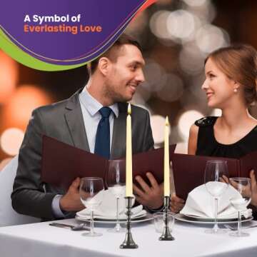 Ivory Taper Candles - 16 Pack Unscented Dripless Taper Candles - Long Candle Sticks - Perfect Tapered Candles for Home, Centerpieces Stick Candles, Tall Candles for Weddings, Parties Candlesticks