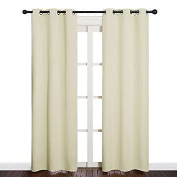NICETOWN Blackout Curtains for Bedroom, Thermal Insulated Curtains & Drapes with Grommet Top for Liv...