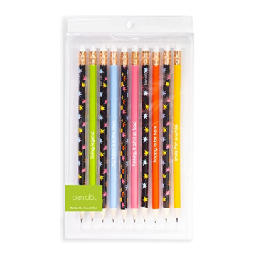 ban.do Colorful Pencil Set of 10 - Pre-Sharpened Graphite Pencils