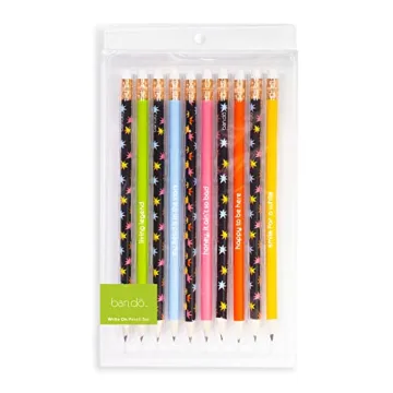ban.do Colorful Pencil Set of 10 - Pre-Sharpened Graphite Pencils