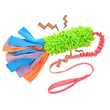 SCHITEC Tug Toy for Dogs, Bungee Tug of War Rope Toys with Squeaky Sound for Small Medium Large Dog,...