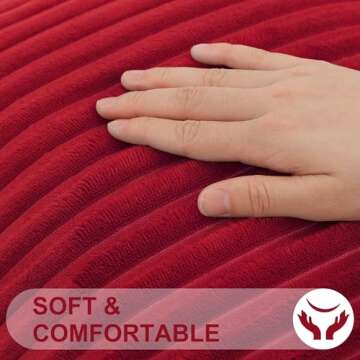 Simmore Red Christmas Throw Pillow Covers - 18x18 Set of 2