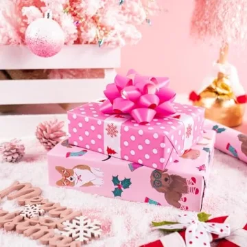 WRAPAHOLIC Christmas Dog Wrapping Paper - Festive Design
