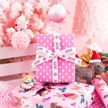 WRAPAHOLIC Christmas Dog Wrapping Paper - Festive Design