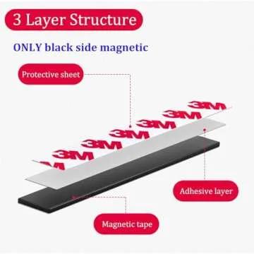 Towjug 10ft Magnetic Tape Roll with 3M Adhesive