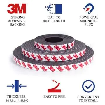 Towjug 10ft Magnetic Tape Roll with 3M Adhesive