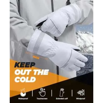 TANSTC Winter Gloves Waterproof Touchscreen Cold Weather Gear