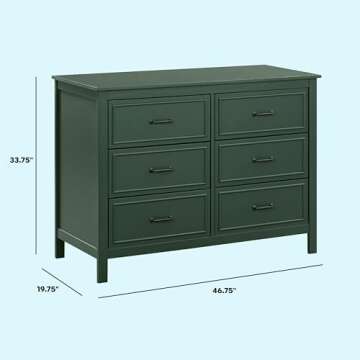DaVinci Charlie 6-Drawer Baby Dresser - Safe & Stylish Storage