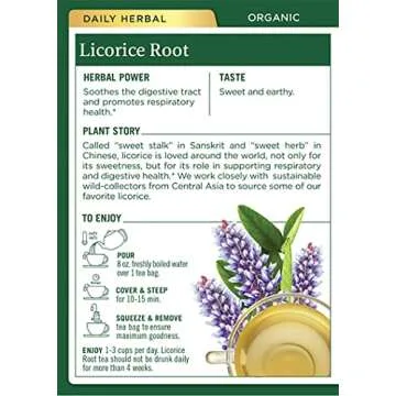Traditional Medicinals Organic Herbal Tea, Licorice Root, 16-Count (Pack of 3)3