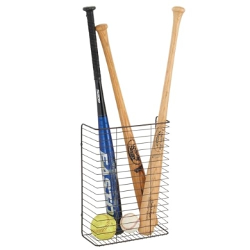 mDesign Wall Mount Storage Organizer for Gift Wrap and Bows