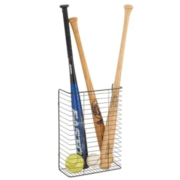 mDesign Wall Mount Storage Organizer for Gift Wrap and Bows