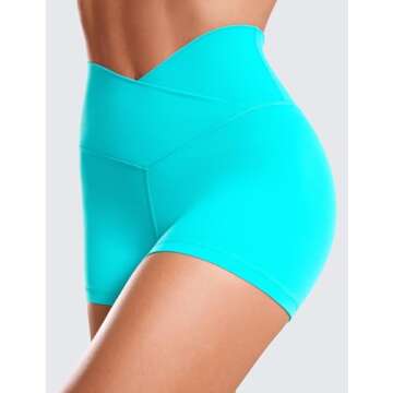 Buy CRZ YOGA Butterluxe Crossover Biker Shorts Online