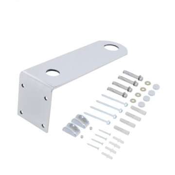 Renovators Supply Manufacturing Halo Glass Wall Mount Bathroom Sink 23 3/4 in. Tempered Glass Round Wall Hung Vessel Sink with Chrome Faucet and Sink Drain