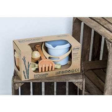 Dantoy: BIO Sand & Garden Set - 4 Piece Playset - Pretend Gardening, Outdoor Beach-Backyard-Sandbox Toy, Recycled Plastic, Kids & Toddlers Ages 2+