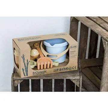 Dantoy: BIO Sand & Garden Set - 4 Piece Playset - Pretend Gardening, Outdoor Beach-Backyard-Sandbox Toy, Recycled Plastic, Kids & Toddlers Ages 2+