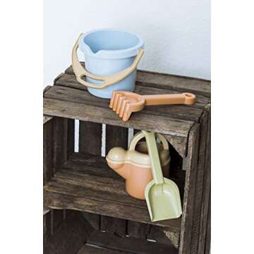 Dantoy: BIO Sand & Garden Set - 4 Piece Playset - Pretend Gardening, Outdoor Beach-Backyard-Sandbox Toy, Recycled Plastic, Kids & Toddlers Ages 2+