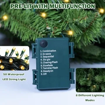 3FT Pre-lit Mini Christmas Tree with LED Lights
