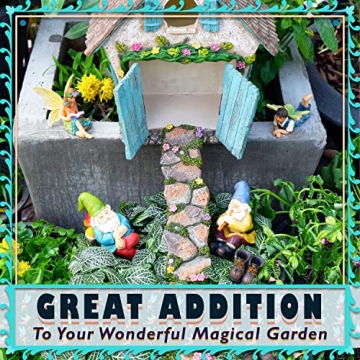 Twig & Flower Miniature Fairy Garden Walkway with Flowers