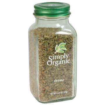 Simply Organic Whole Thyme Leaf, Certified Organic | 0.78 oz | Thymus vulgaris L.